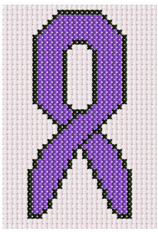 Purple Ribbon-Pattern